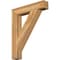 Ekena Millwork Traditional Block Rough Sawn Bracket, Western Red Cedar, 6"W x 34"D x 42"H BKT06X34X42TRA05RWR - alternate 1